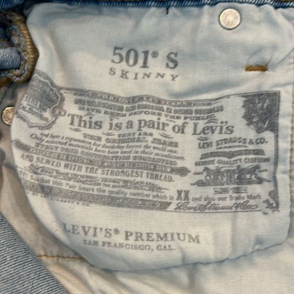 Levi’s 501S Skinny jeans like new! - Picture 7 of 8